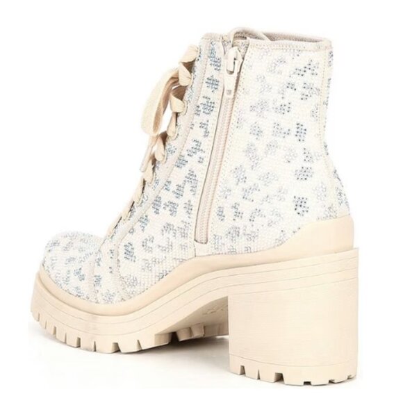 NEW GB Gianni Bini Bright Side Cheetah Rhinestone Lug Sole Platform Comb… - Picture 3 of 5